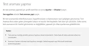 Microsoft Teams Ses Nasıl Test Edilir