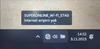 Windows 11 İnternet Erişimi Yok Ama Bağlı Görünüyor