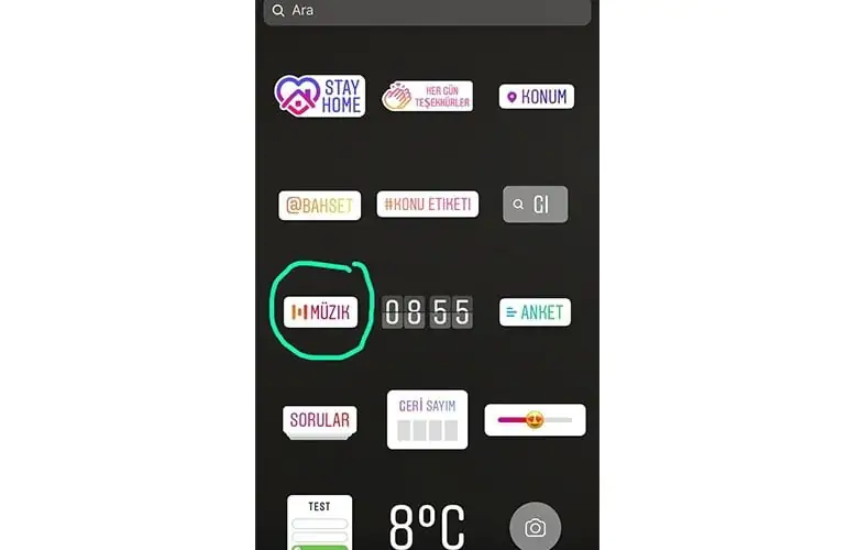 instagram hikayesine müzik ekleme