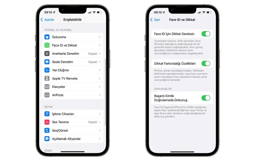Face ID Dikkat Farkındalığı Özelliği Nedir