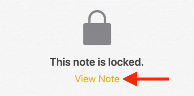 iPhone'de Notu Kilitleme