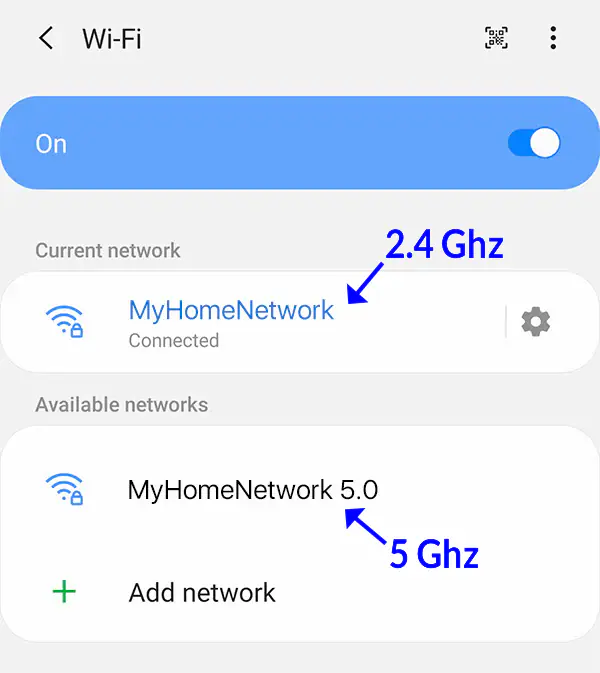 5GHz Wi-Fi Ağına Bağlanın