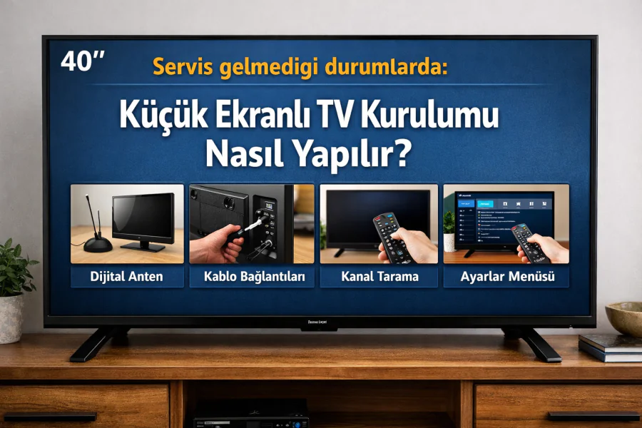 Servis Gelmediği Küçük Ekranlı TV Kurulumu Nasıl Yapılır