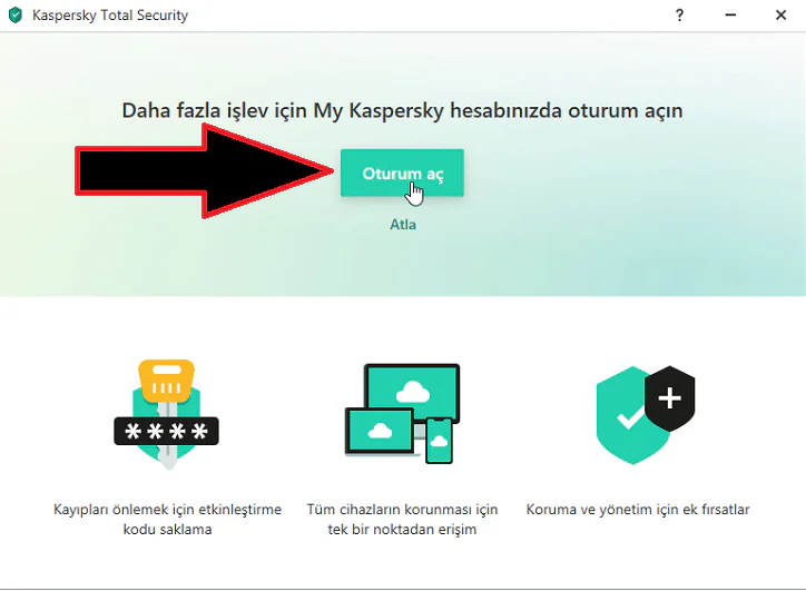 kaspersky antivirüs etkinleştirme nasıl yapılır