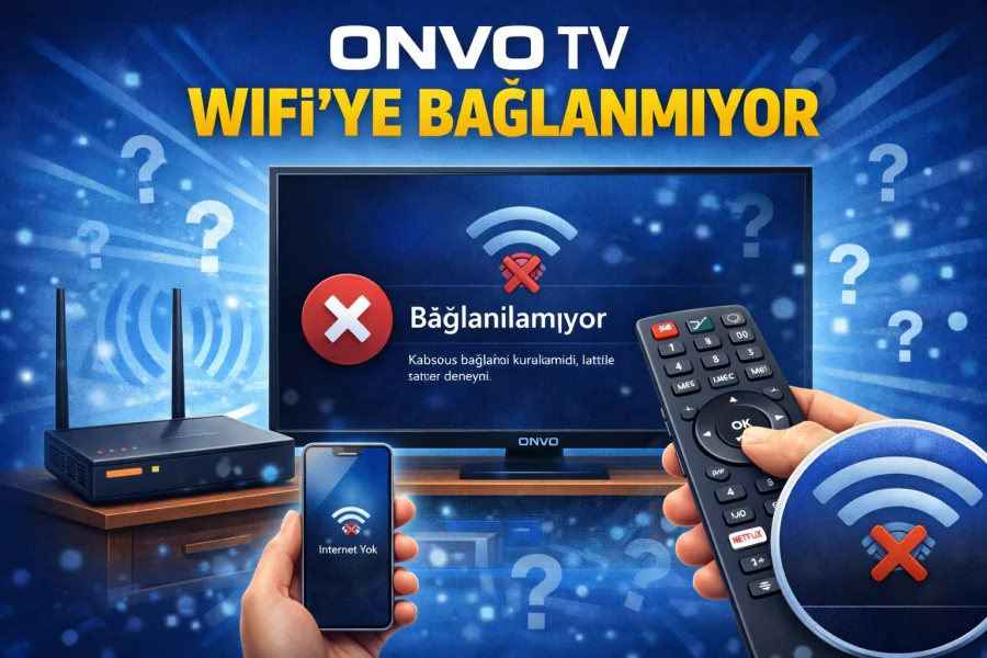 Onvo TV wifie bağlanmıyor çözümü nedir
