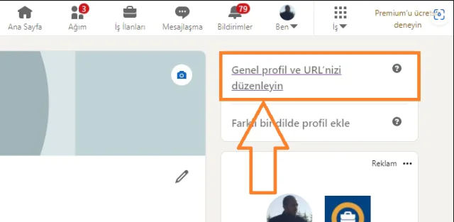 Linkedin Kendi URL'nizi Oluşturma