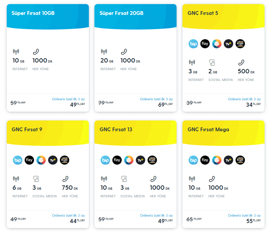 Avantajlı Mobil Tarifeler