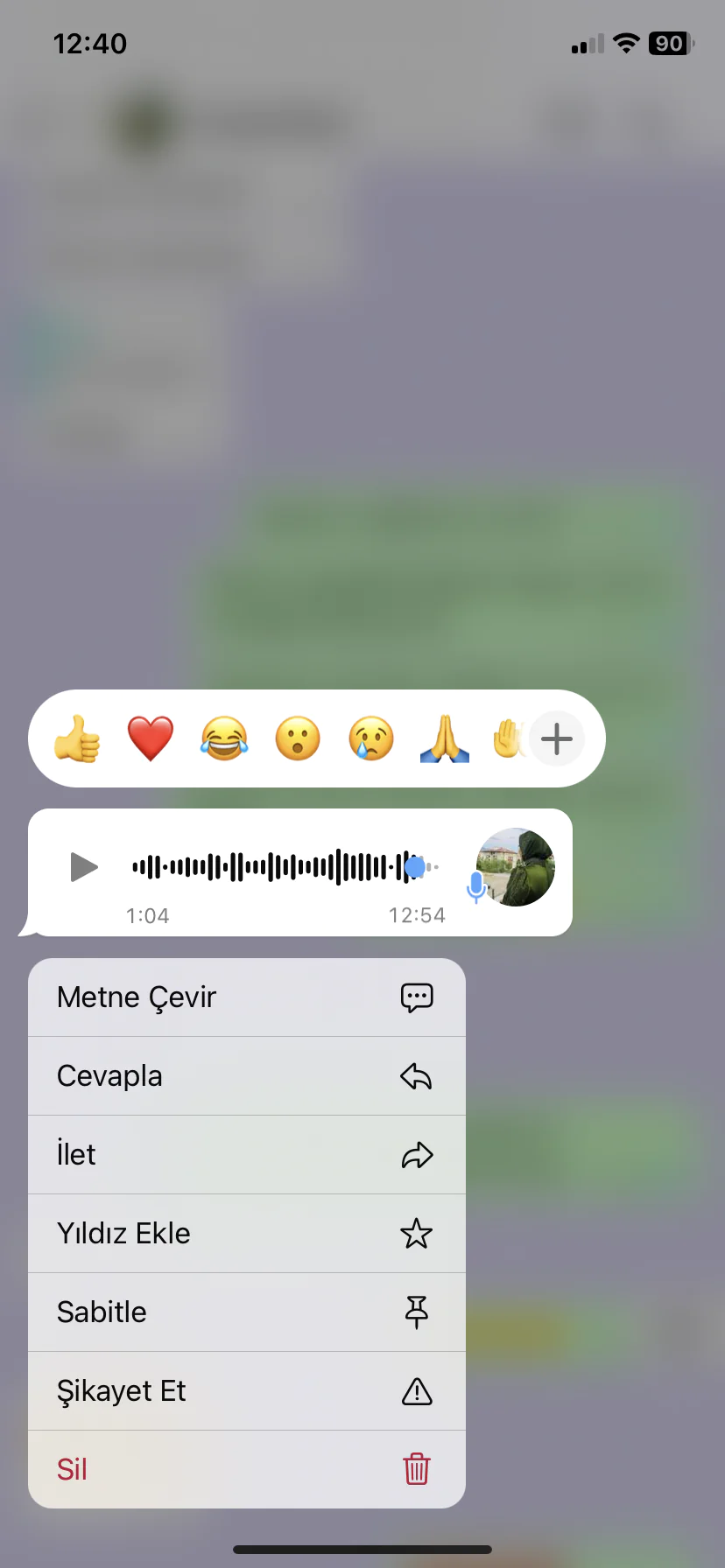 Whatsapp sesli mesajl