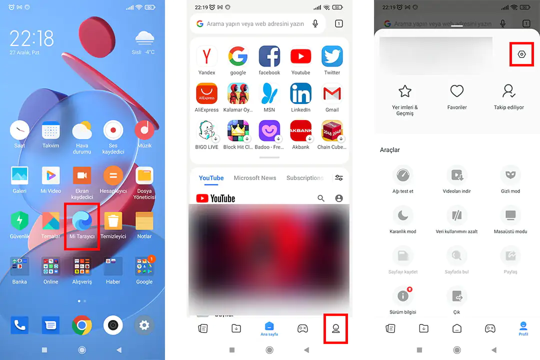 mi tarayıcı reklamları