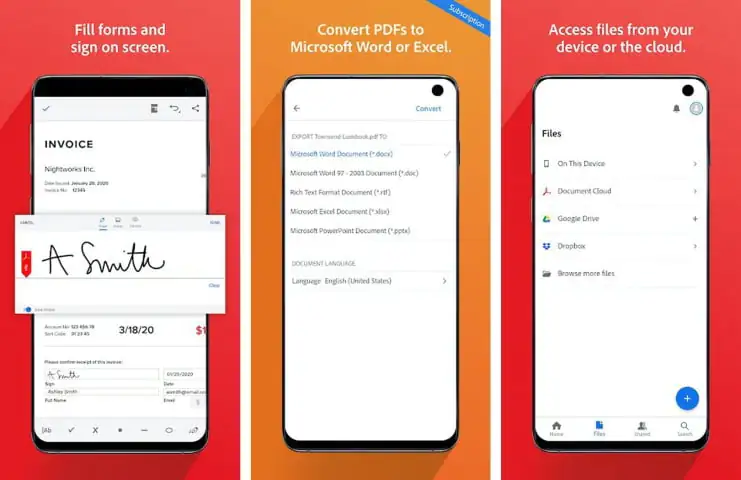 en iyi mobil PDF okuyucular ve Camscanner