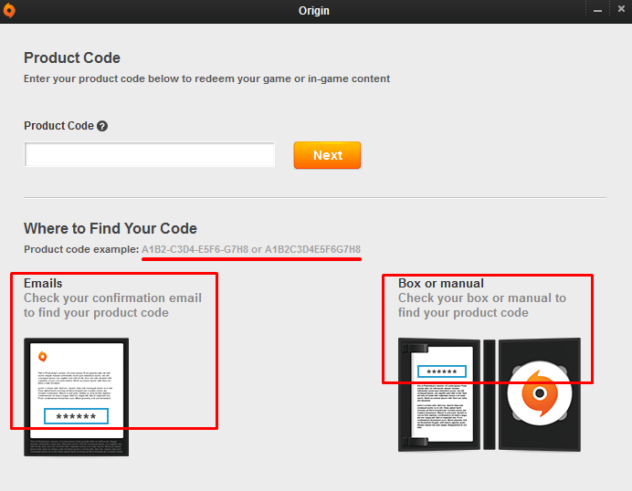 origin ürün kodu ekleme