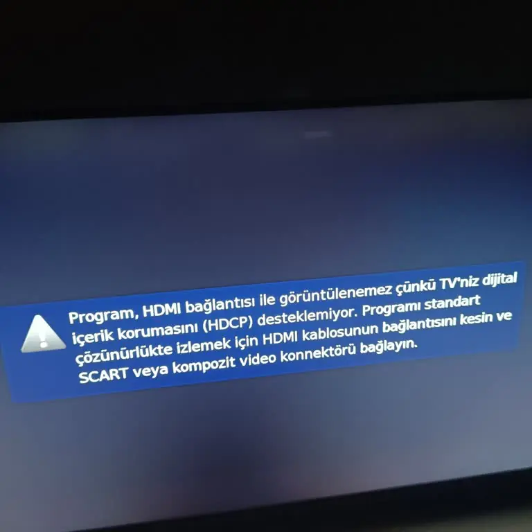 TV Error Code 800 Hatası Veriyor hdmı sorunu çözümü nedir