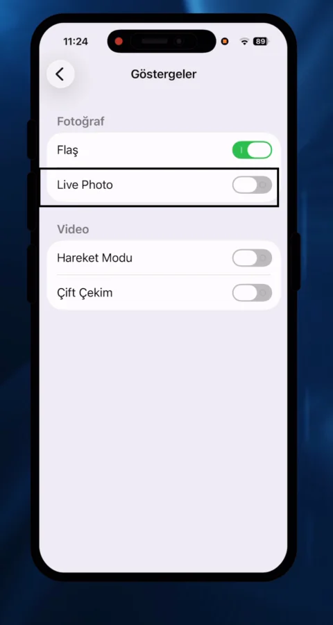 İOS 26.2 ile kameraya live photo özelliği