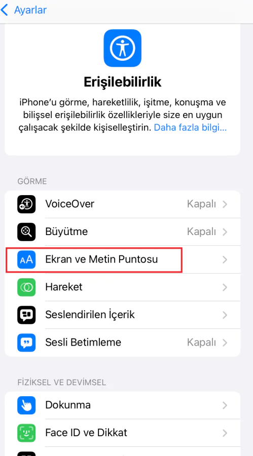 İOS Denetim Merkezi Saydamlığını Azaltma Adımları