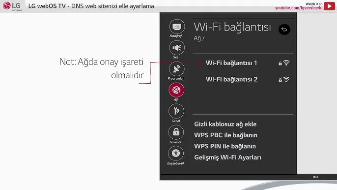 TV de Ağ Ekleme Nasıl Yapılır bu işlemi nasıl yapabilirim