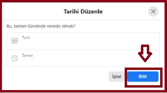 Facebook Gönderi Tarihi Değiştirme