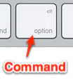 Macbook command tuşu