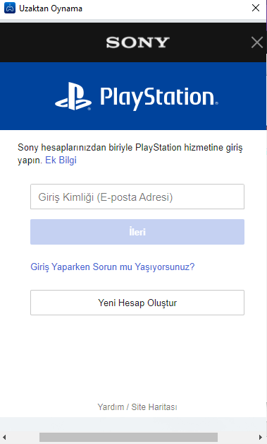 PlayStation Remote Play Kullanım