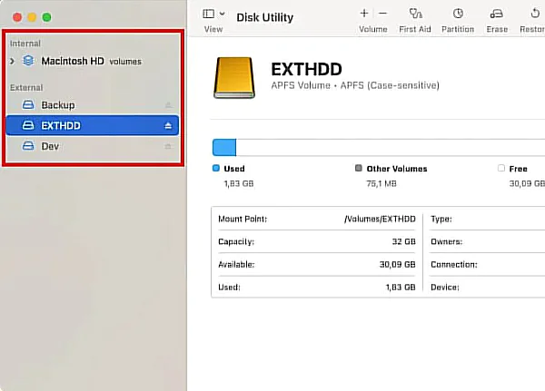 Mac'te Sabit Sürücü İzni Nasıl Değiştirilir