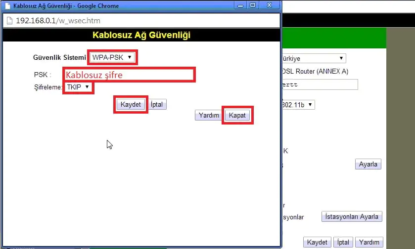 Pikatel Airplus bağlantı ayarları