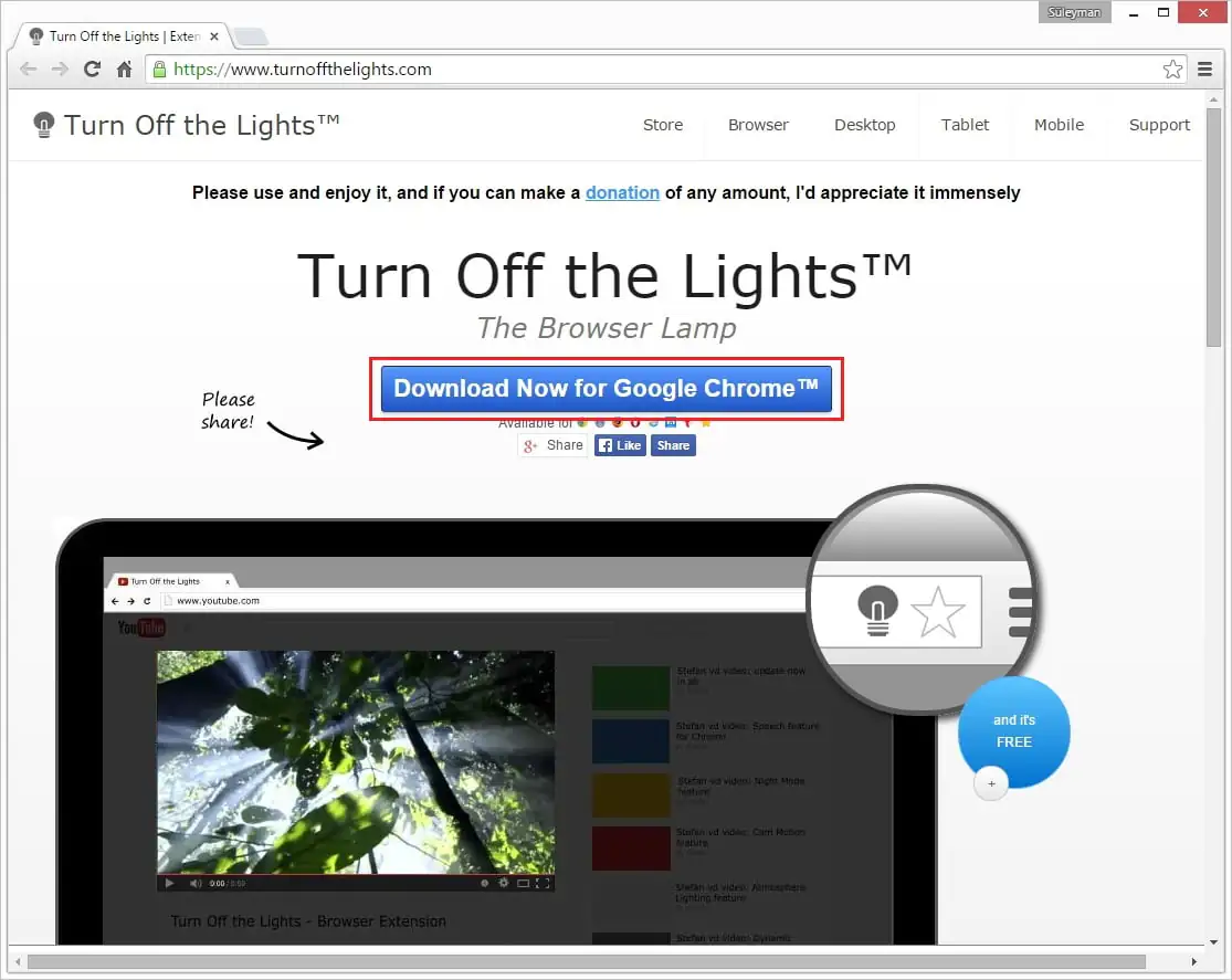 turn of the lights nasıl yüklenir