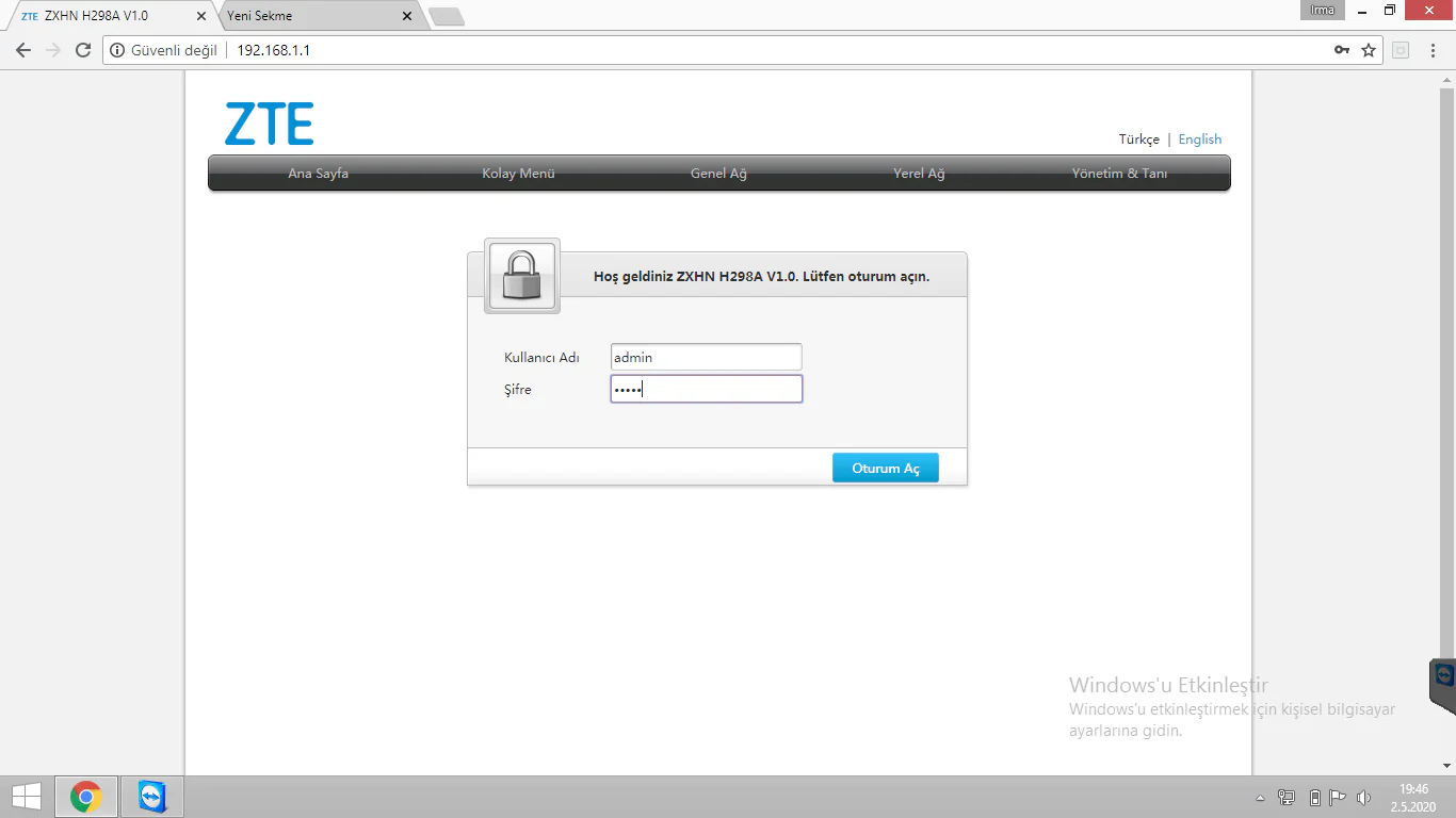 Zte 298a Modemde Mac Filitreleme Nasıl yapılır.?