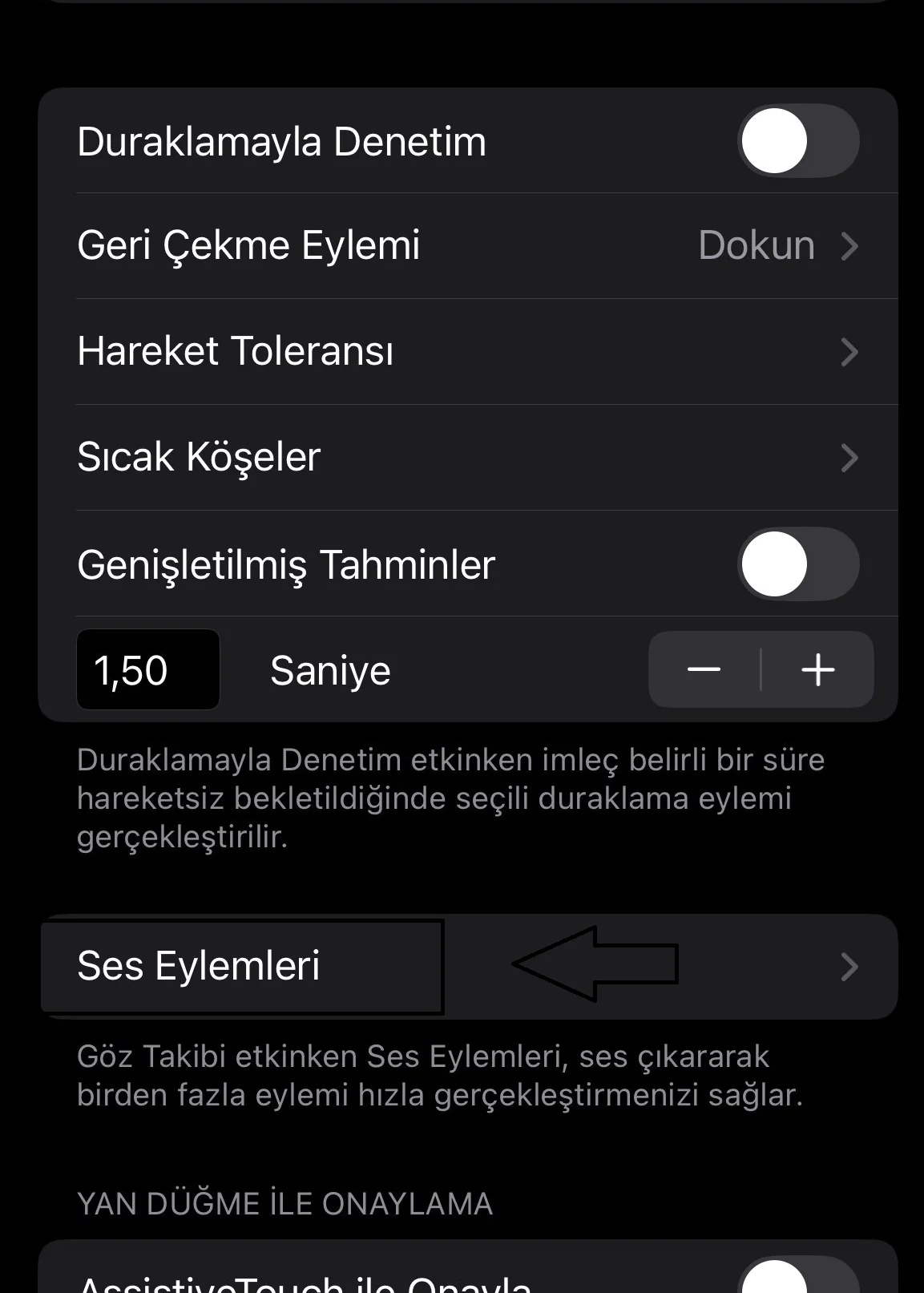 İphone telefonda ses eylemi ekleme