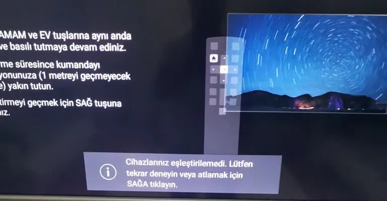 PEAQ TV Sesli Komut Çalışmıyor sorunu ve çözümü