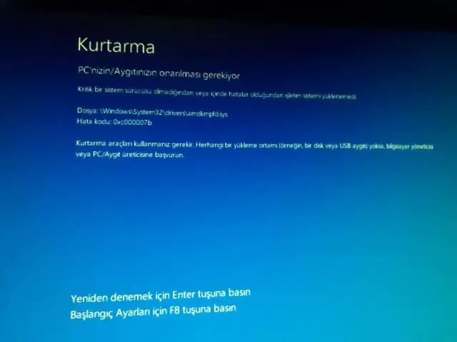Bilgisayar Sistem kurtarma