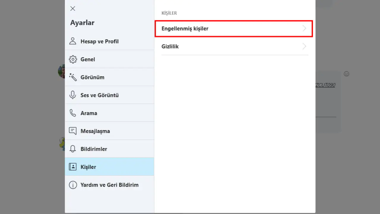 Skype Web üzerinden engellenenler listesini görüntüleme ve düzenleme