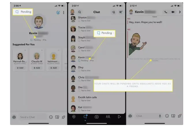 Snapchat beklemede nedir.