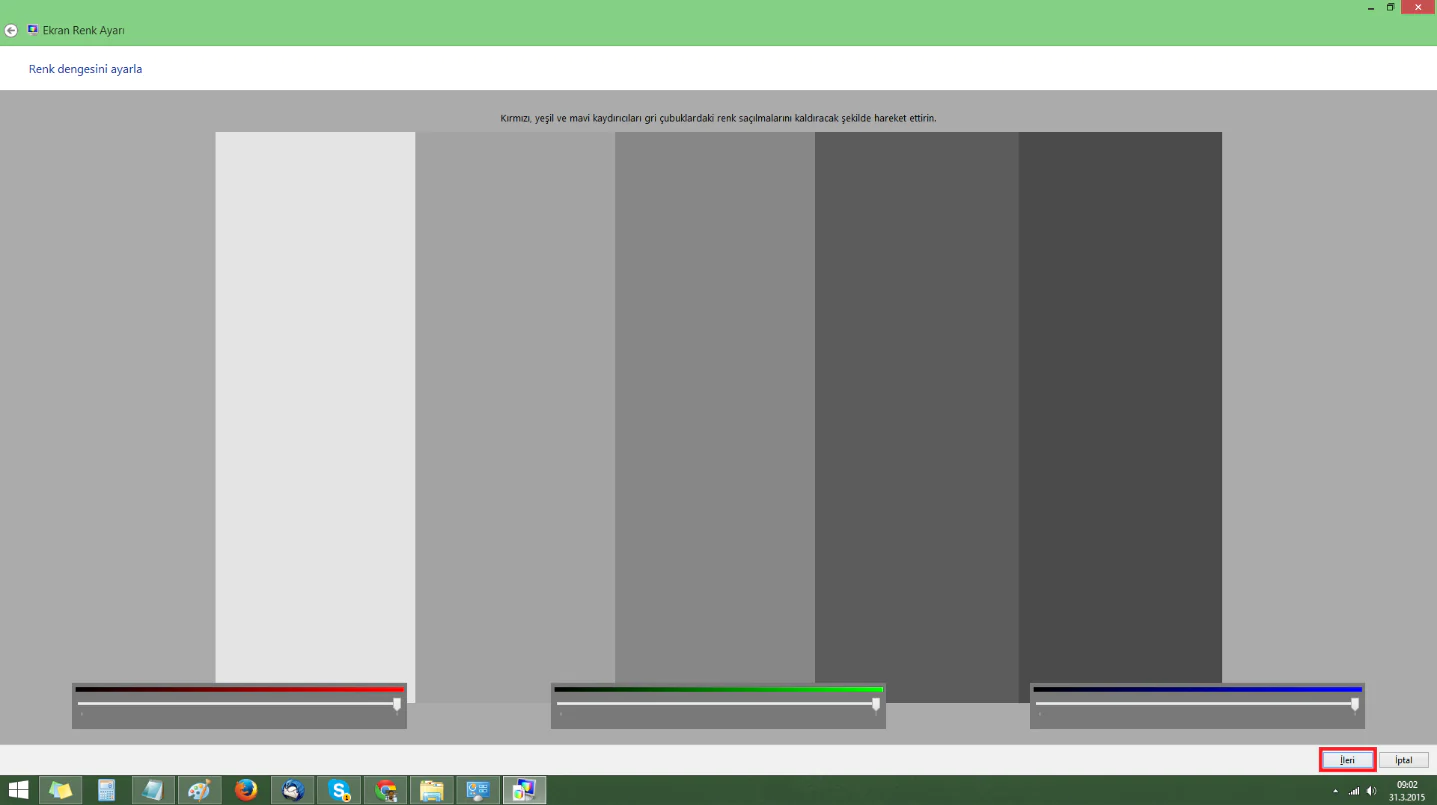 Print Screen Sonrası bulanıkRenk Sorunu