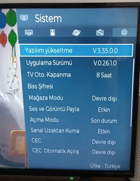 Toshiba TV yazılım güncelleme sorunu yaşıyorum