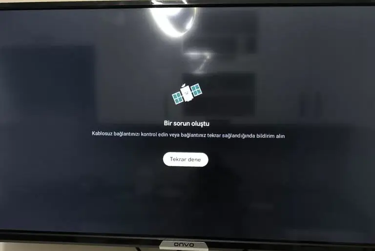 Onvo TV WiFiye Bağlanmıyor sorunu ve çözümü