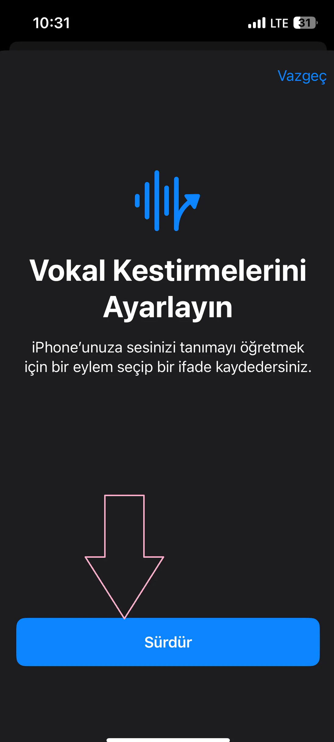 Seslenerek telefon ekranı kilitleme