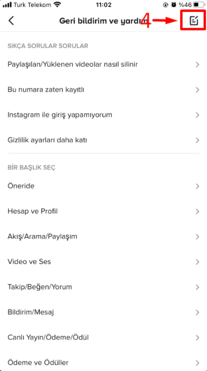 Tiktok Sorun Bildirimi