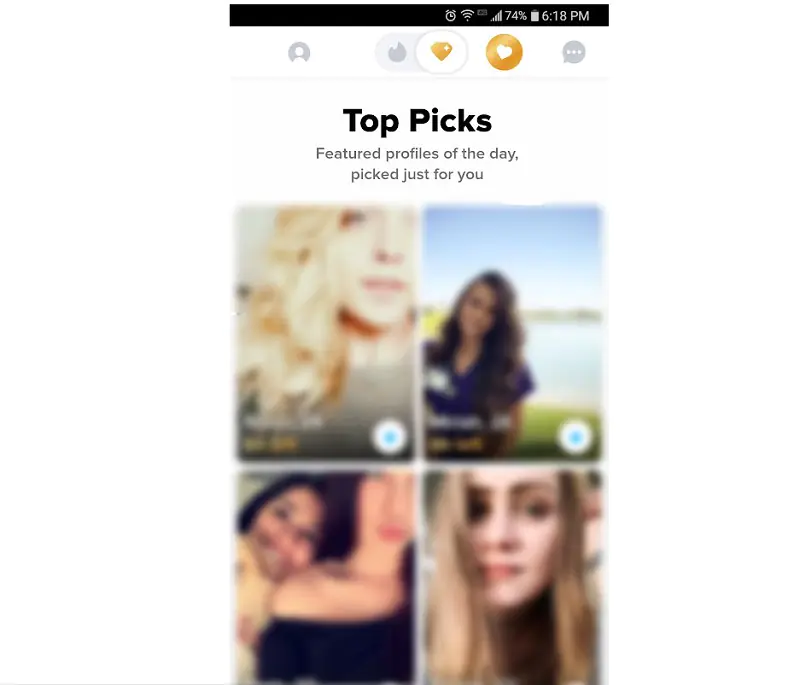tinder-elmas-simgesi-satın-alma En Çok Tıklananlar özelliğini kullanarak profil seçimlerinizi daha dikkatli ve odaklanmış bir şekilde yapabilir