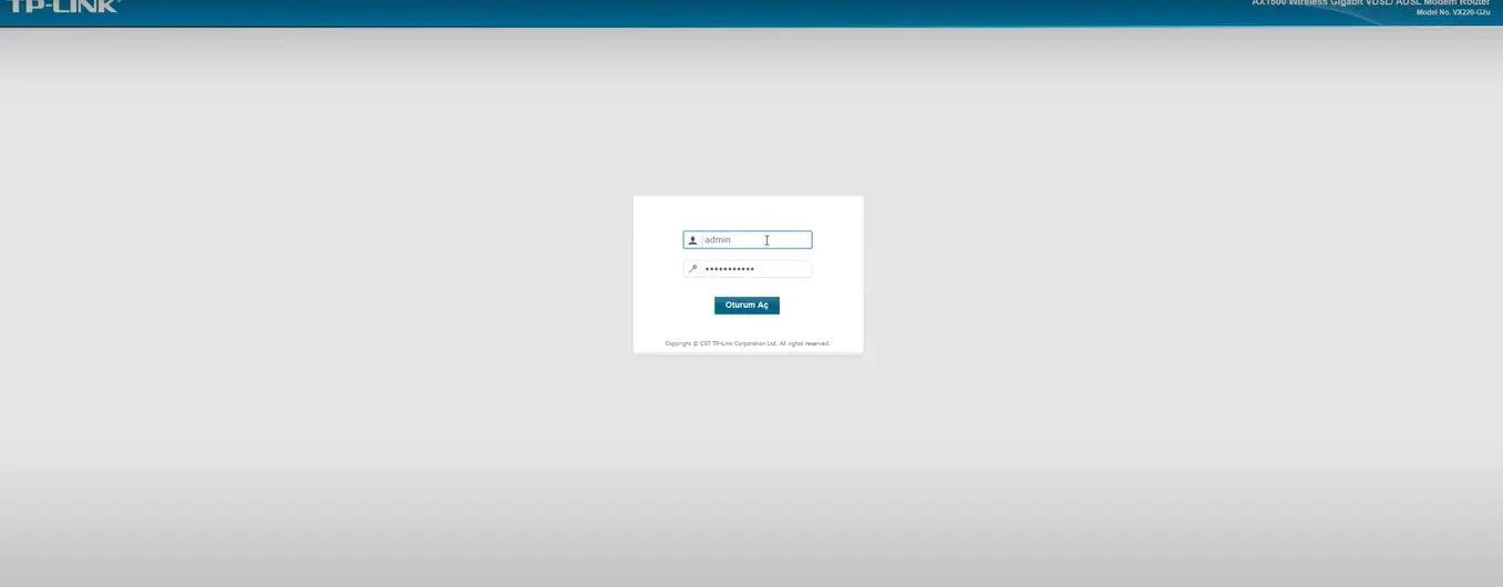 Tp link VX220-G2U kablosuz ayarları
