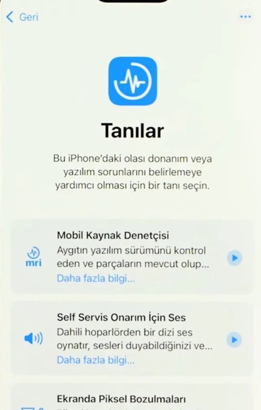 İphone telefonu tamir modu
