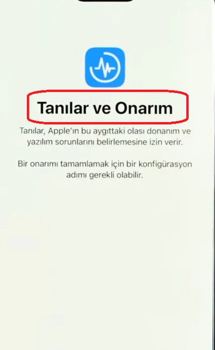 İphone telefonu tamir modu