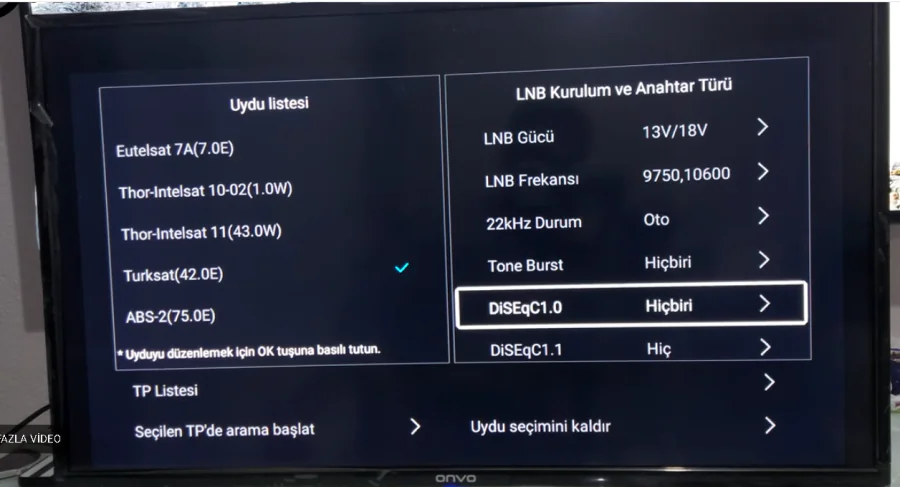PEAQ TV Otomatik Kanal Tarama Ayarları nasıl yapılır