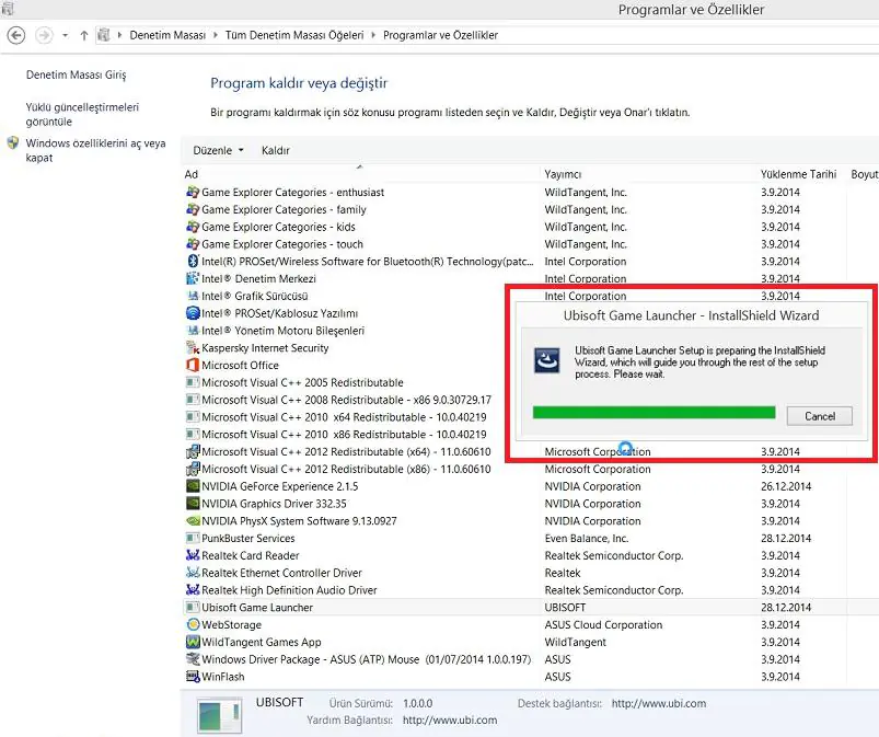 Uplay Launcher Sorunu