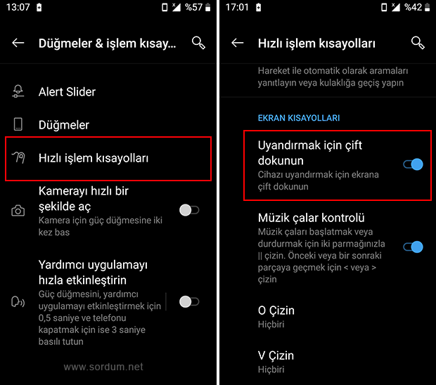 Android'de Çift Dokunma