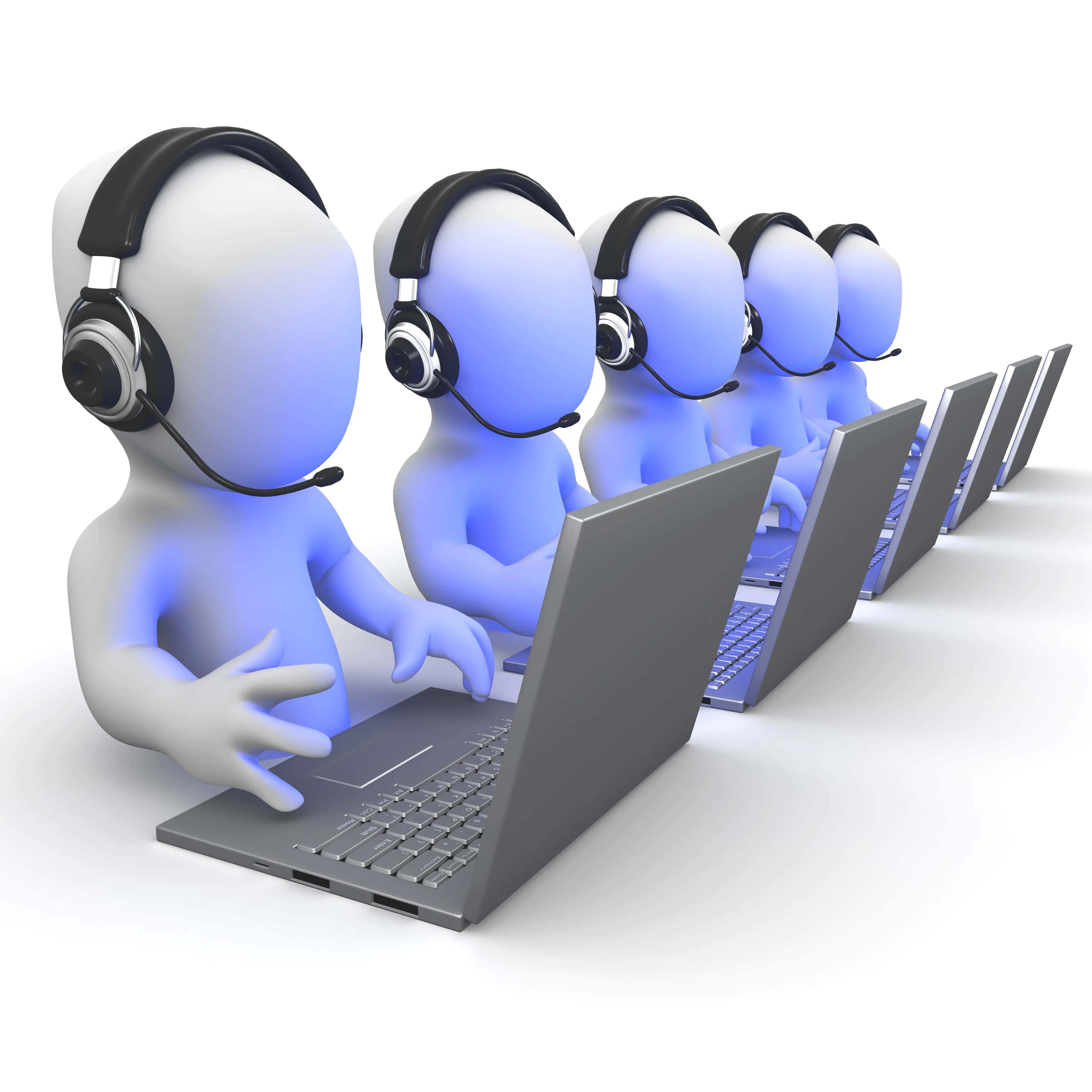 3d Phone support team