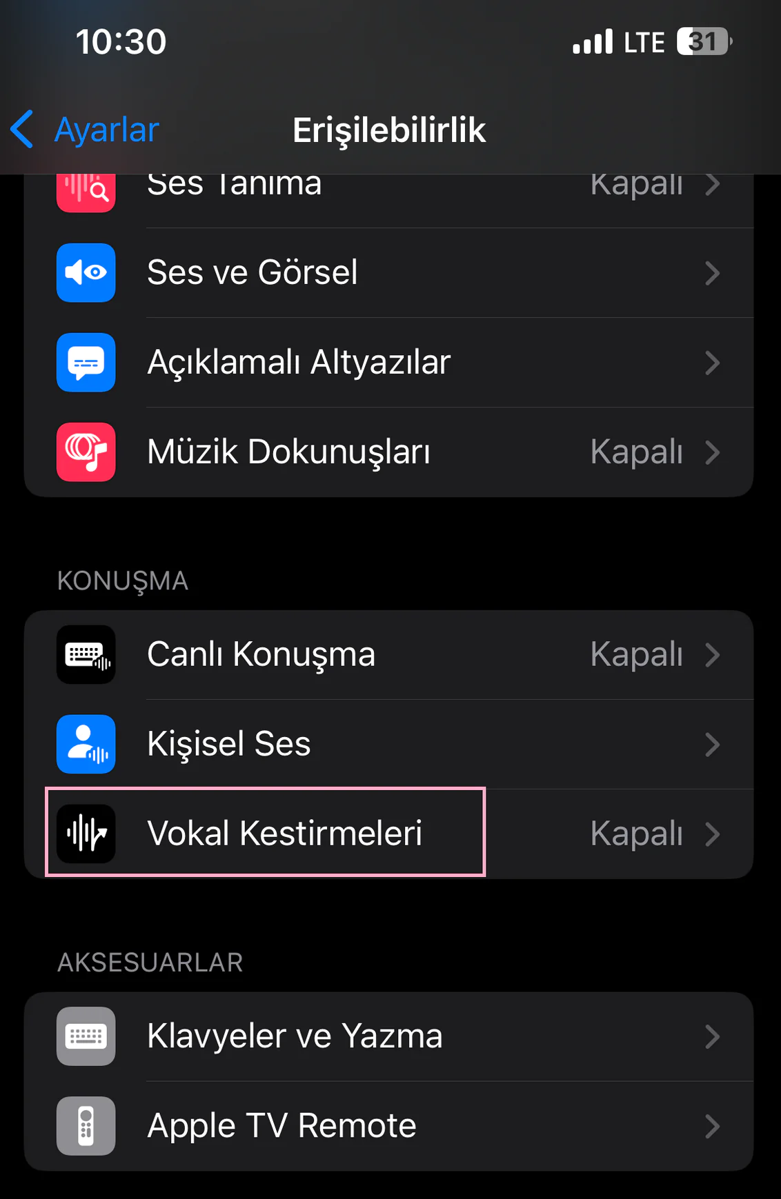 Seslenerek telefon ekranı kilitleme