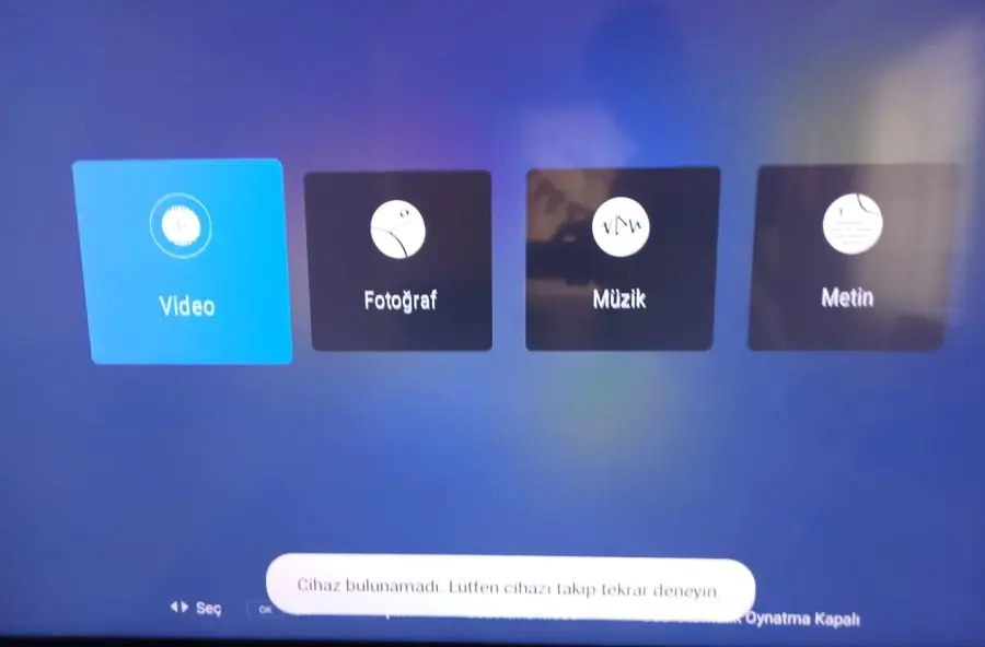 Toshiba TV USB Okumuyor hatsı nasıl çözülür