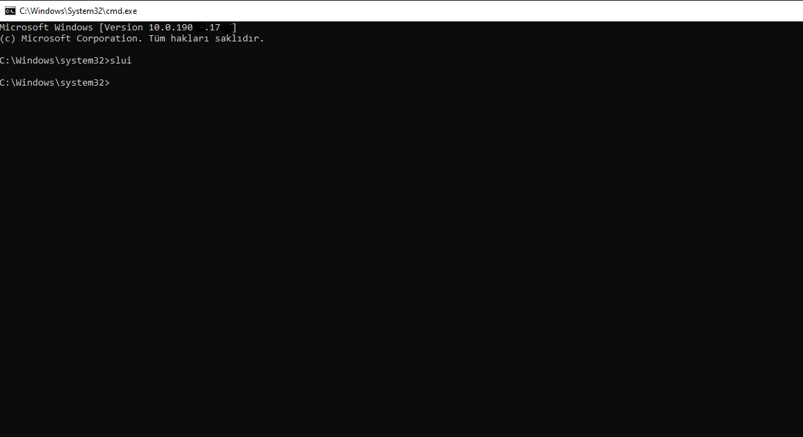 windows 11 lisans kodunu komut ile sorgulama