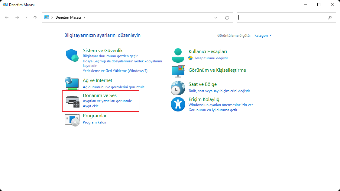 yazıcı kısayolu oluşturma