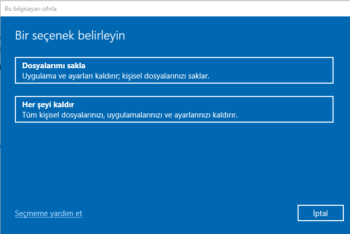 Windows-sıfırlamaa