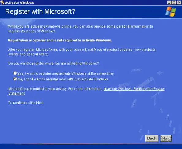 windows xp etkinleştirmek için telefondan işlem yapma